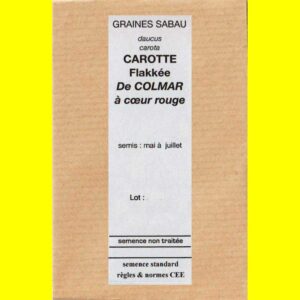 Carotte-Flakkée-De-Colmar-c Carotte - FLAKKEE DE COLMAR (a coeur rouge)