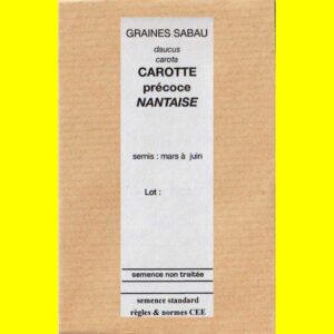 Carotte-précoce-Nantaise-co Carotte - NANTAISE (précoce)