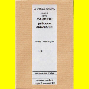 Carotte précoce Nantaise copie Carotte - NANTAISE (précoce)