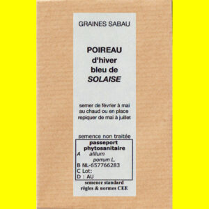 Poireau d'hiver Bleu de Solaise copie Poireau - SOLAISE (bleu d'hiver)