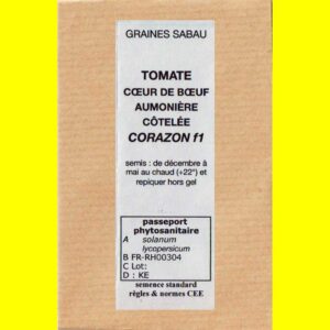Tomate-Coeur-de-Boeuf-Coraz Tomate Cœur de bœuf Aumônière côtelée - CORAZON F1