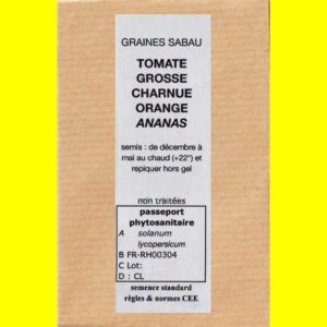 Tomate-grosse-charnue-Anana Tomate - ANANAS (Grosse Charnue Orange)