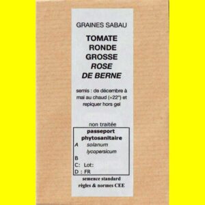 Tomate-grosse-ronde-Rose-de Tomate - ROSE DE BERNE (Ronde Grosse)