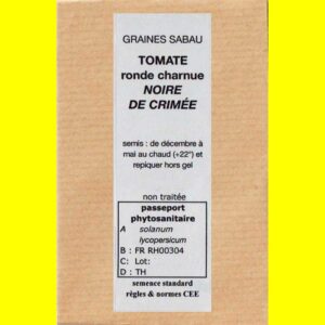 Tomate-ronde-charnue-Noire- Tomate Ronde Charnue - NOIRE DE CRIMEE