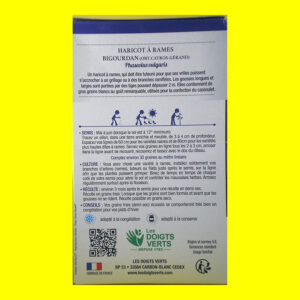 Haricot Rame à Ecosser - BIGOURDIN (200 graines)