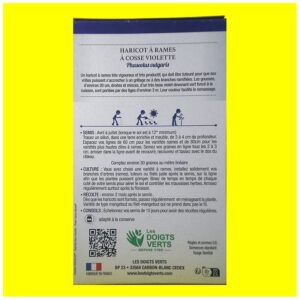 Haricot Mangetout à Rame - A cosse violette (200gr)