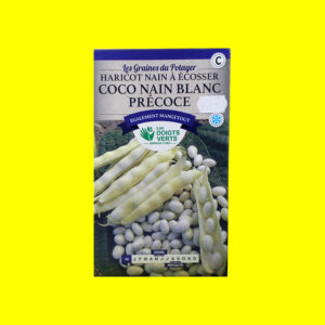 Haricot nain à écosser - COCO (blanc) (220gr)
