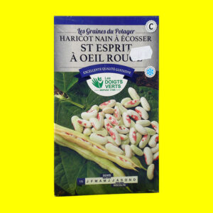 Haricot nain à écosser - SAINT ESPRIT A OEIL ROUGE (220gr)