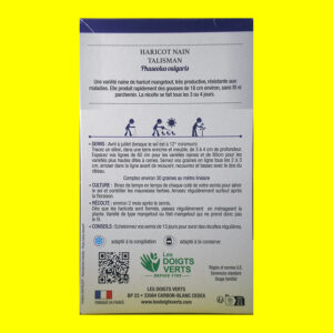 Haricot Mangetout Vert Nain - TALISMAN (200gr)