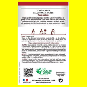 Pois à rame - Telephone ? rame(200gr)