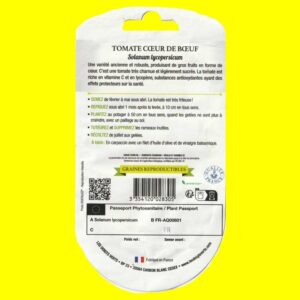Tomate - COEUR DE BOEUF (bio) (0,2gr)