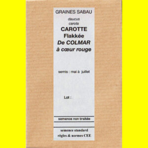 Carotte Flakkée De Colmar copie Carotte - FLAKKEE DE COLMAR (à coeur rouge)