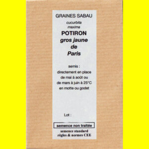 Potiron gros jaune De Paris copie Potiron - Jaune gros de Paris