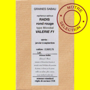 Radis rond rouge Valérie F1 copie Radis rond rouge - VALERIE F1