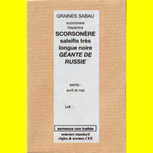 Scorsonère salsifis longue noire Géante de Russie copie Scorsonère - Géante noire de Russie / DUPLEX