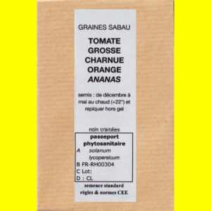 Tomate - ANANAS (Grosse Charnue Orange)