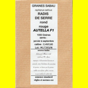 Radis de serre rond rouge - AUTELLA F1