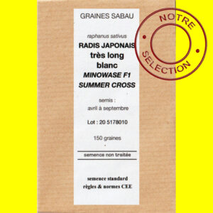 radis japonais minowase f1 summer cross Radis long blanc - MINOWASE CROSS F1