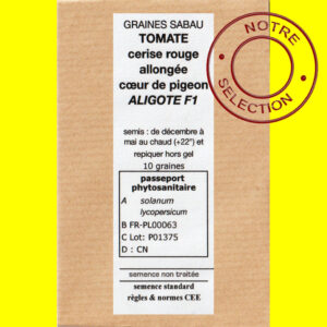 tomate cerise rouge allongée aligote F1 Tomate cerise ronde allongée - ALIGOTE F1