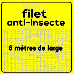 Voile anti-insectes tissé en 6 mètres de large
