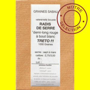 radis de serre treto f1 Radis de serre demi-long rouge et blanc - TRETO F1