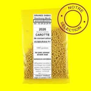 Carotte - KAMARAN F1 (1400 graines) (semences enrobées)