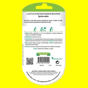 Laitue d'automne / hiver - PASSION BLONDE (4gr)