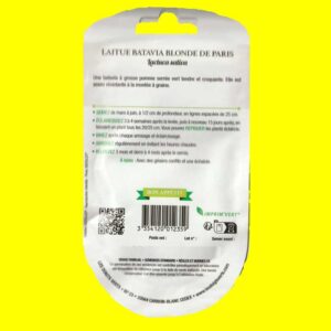 Laitue Batavia verte - Batavia blonde de Paris (4gr)