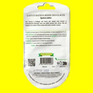 Laitue Batavia verte - REINE DES GLACES (4gr)