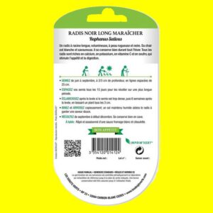 Radis - Noir Long maraicher (15gr)