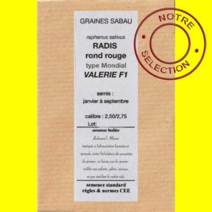 Radis-rond-rouge-Valérie-F1 Radis rond rouge - VALERIE F1