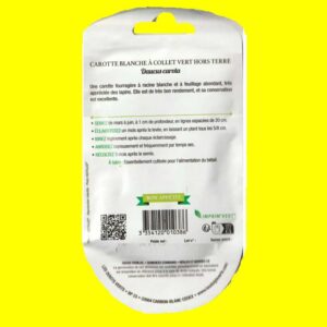 Carotte fourragère - GIANT WHITE BELGIAN (blanche à collet vert) (6gr)