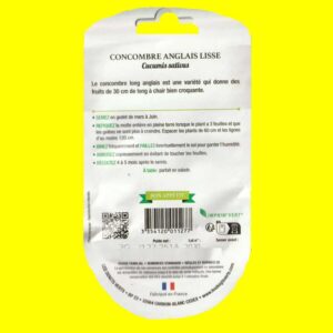 Concombre - ANGLAIS LISSE (3gr)