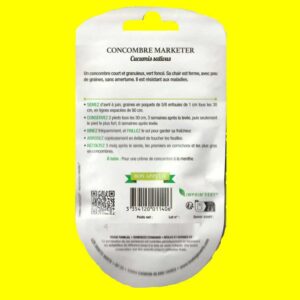 Concombre - MARKETER (demi-long de pleine terre) (6gr)