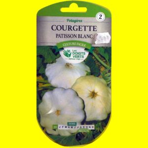 courgette-patisson-blanc Courge / Courgette - CUST WHITE (patisson) (7gr)