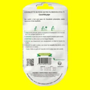 Courge/ Courgette - FLORIDOR (Ronde jaune) (1gr)
