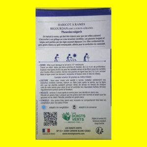 Haricot Rame à Ecosser - BIGOURDIN (200 graines)