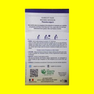 Haricot Mangetout Jaune Nain - MINIDOR (bio) (30 graines)