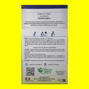 Haricot Mangetout Vert Nain - TALISMAN (200gr)