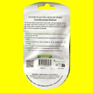 Potiron - Jaune gros de Paris (7gr)