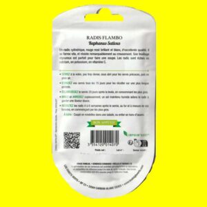 Radis - FLAMBOYANT (demi-long rose à bout blanc) (15gr)
